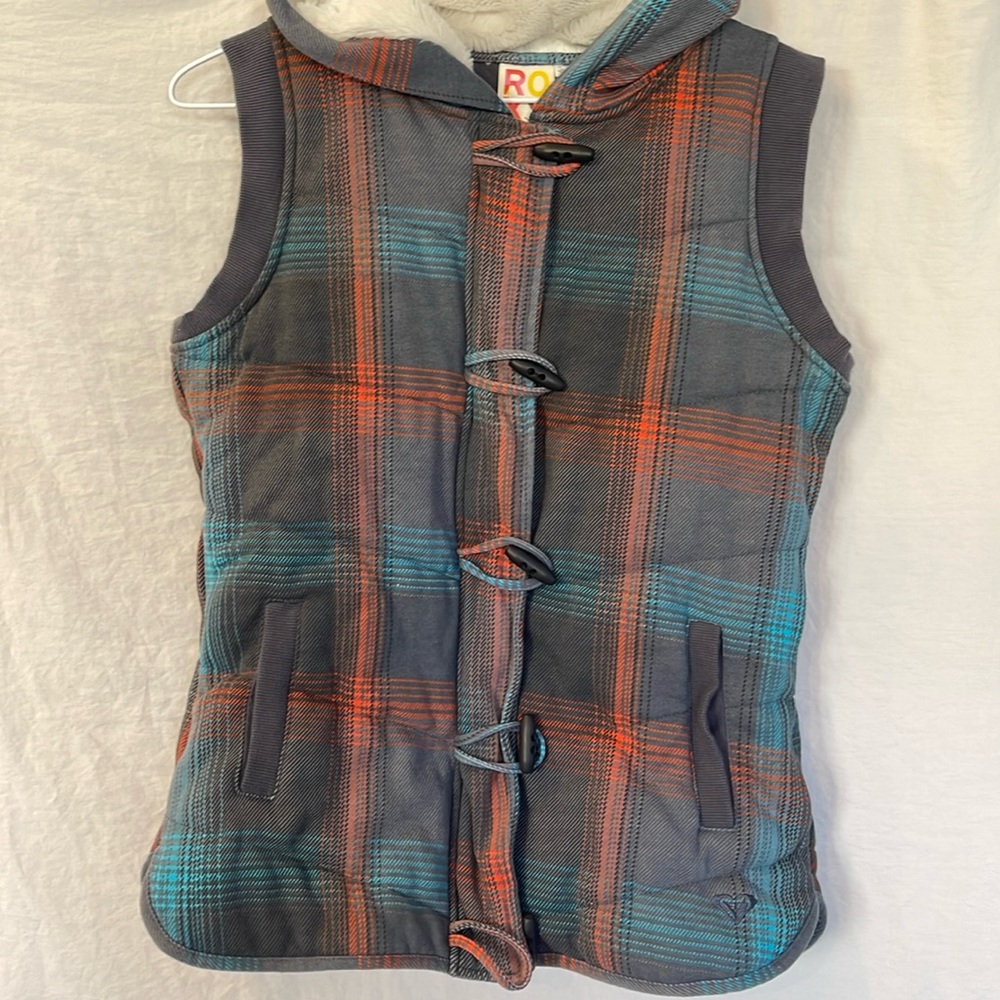 Roxy Vest with Faux Fur Hood